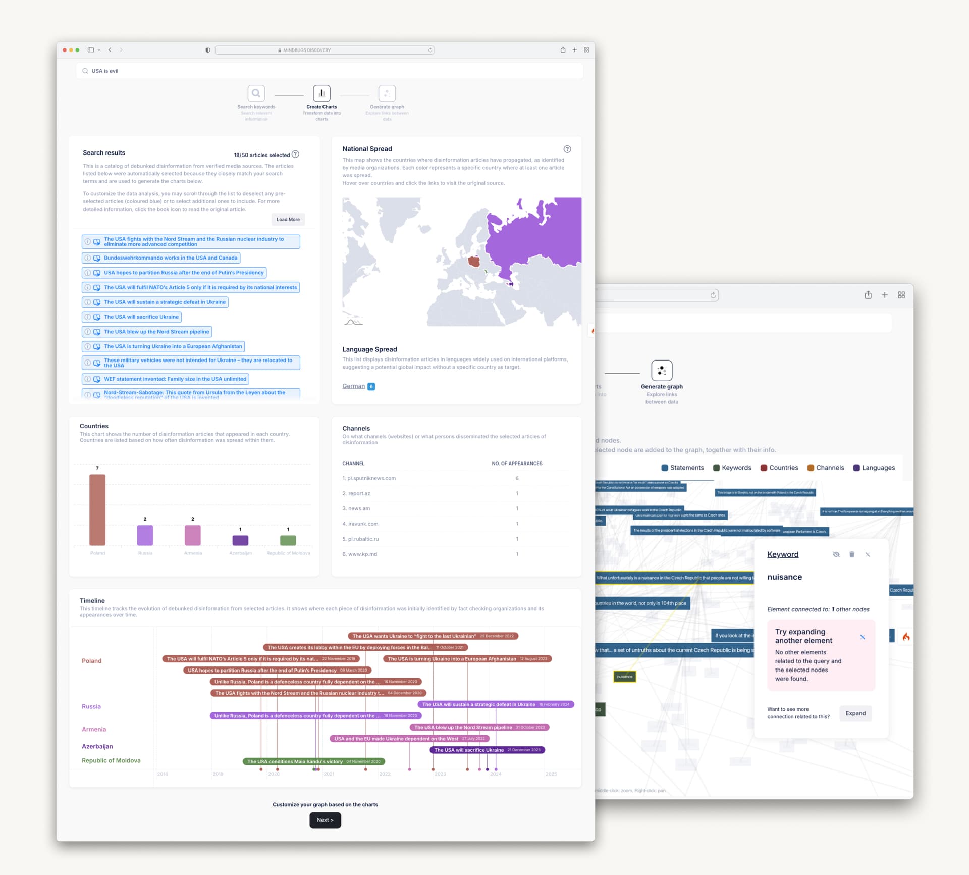 MindBugs Discovery Interface